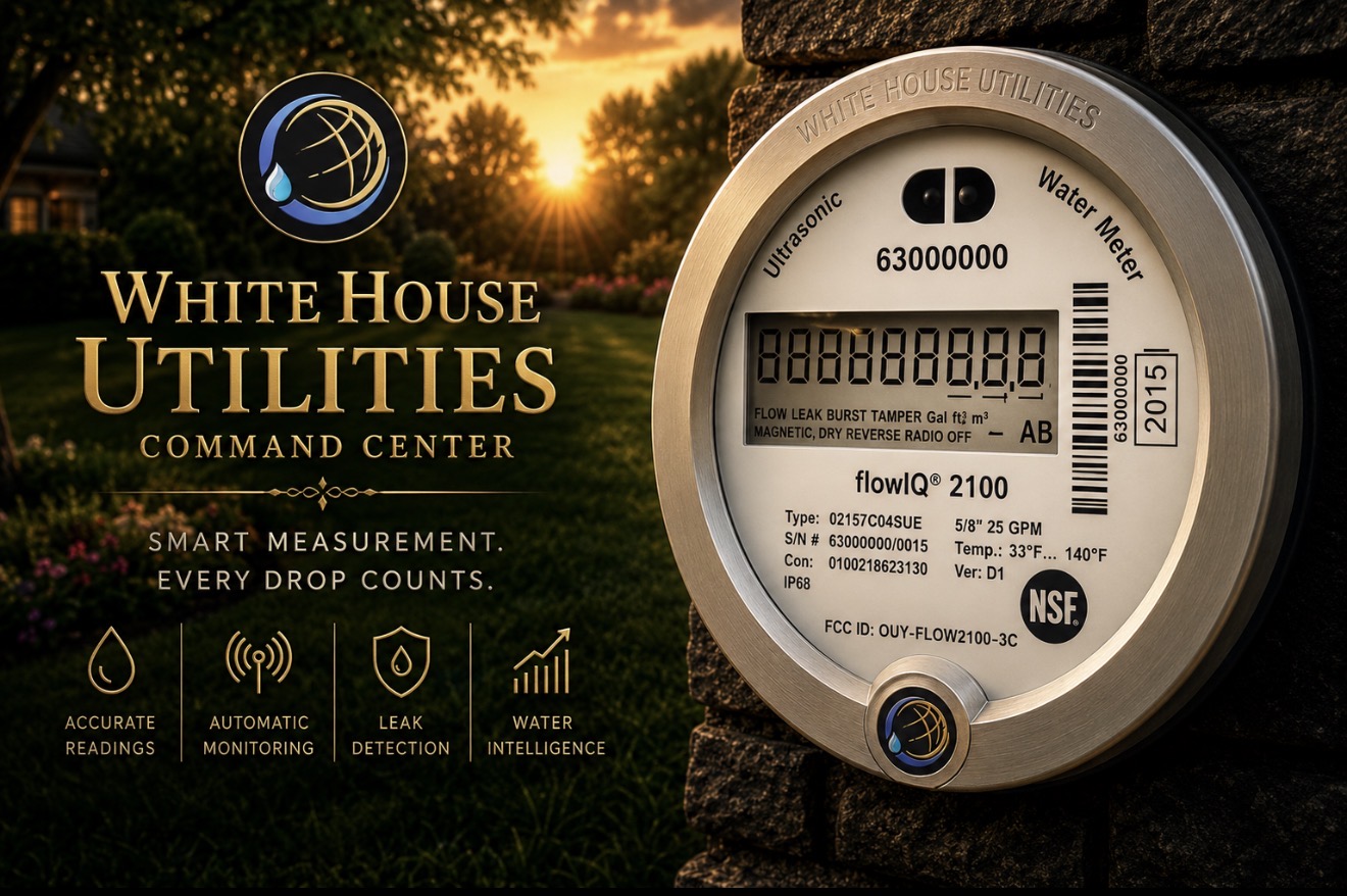 White House Utilities water meter